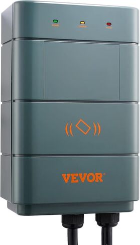 VEVOR Level 2 Electric Vehicle Charging Station, 0-40A Adjustable, 9.6 kW 240V NEMA 14-50 Plug Smart EV Charger with WiFi, 22-Foot TPE Charging Cable for Indoor/Outdoor Use, ETL&Energy Star Certified in Saudi Arabia