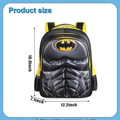 Lightweight Waterproof School Backpack for Kids,3D Cartoon Kids Backpack for School Boys Girls Kindergarten Elementary Toddler Backpack(Black) in Saudi Arabia