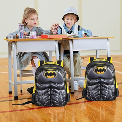 Lightweight Waterproof School Backpack for Kids,3D Cartoon Kids Backpack for School Boys Girls Kindergarten Elementary Toddler Backpack(Black) in Saudi Arabia