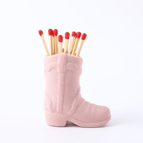 Cowboy Boot Match Holder, Match Holder with Striker, Bathroom Match Holder, Cowboy Boot Decor Cowgirl, Very Cute Addition for Interior Decorations in Saudi Arabia