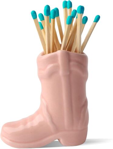 Cowboy Boot Match Holder, Match Holder with Striker, Bathroom Match Holder, Cowboy Boot Decor Cowgirl, Very Cute Addition for Interior Decorations in Saudi Arabia