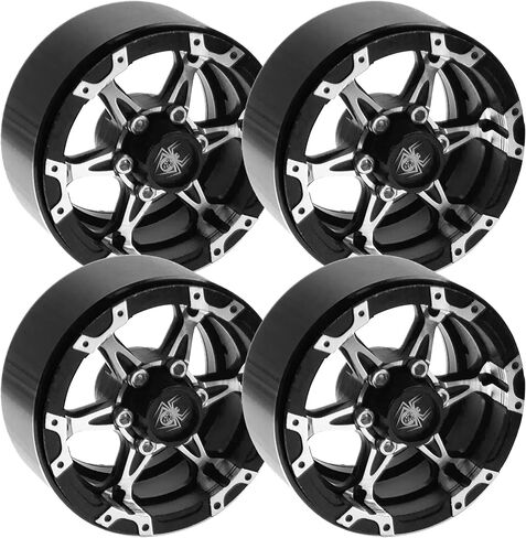 4Pack Vgoohobby 1.9 Metal Beadlock Wheels RC Wheel Rim Set 6-Spoke Compatible with Traxxas TRX4 Axial SCX10 AXI03007 Tamiya CC01 RC4WD D90 D110 TF2 Redcat Gen7 1/10 RC Crawler in Saudi Arabia