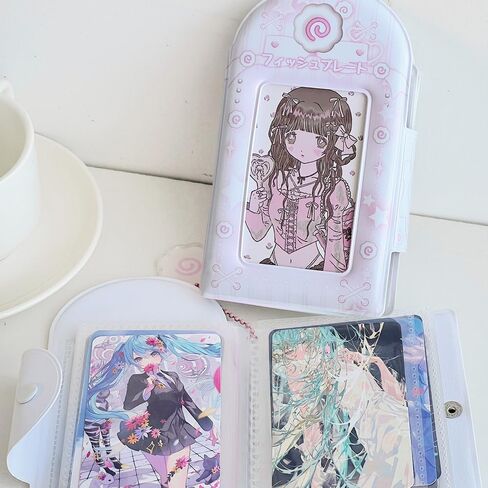 قطعتين 3 بوصة Kpop Photocard Binder أزرق وردي مجوف Kpop Photocard حامل كتاب كارتون ألبوم صور صغير سلسلة المفاتيح حامل بطاقة الصورة مع قلادة بطاقة الصورة الموثق بطاقة صور صغيرة كتاب in Kuwait