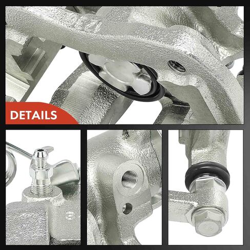 A-Premium Disc Brake Caliper Assembly with Bracket Compatible with Select Dodge and Hyundai Models - Attitude 2012-2014, Accent 2012-2017 - Rear Left Driver Side in Saudi Arabia