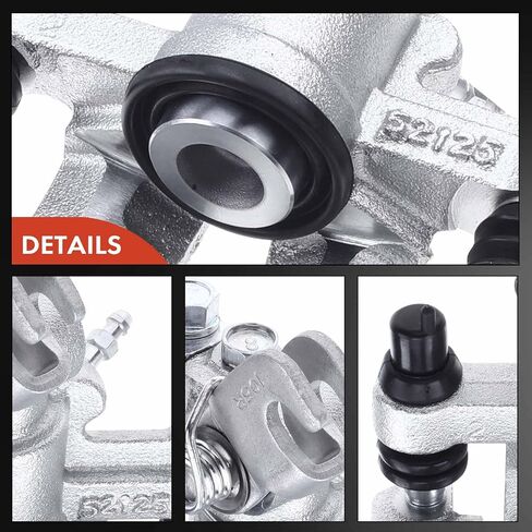 A-Premium Rear Disc Brake Caliper Assembly with Bracket Compatible with Select Mazda Models - Miata 1994-1997, 1999-2005, L4 1.8L - Right Passenger Side in Saudi Arabia