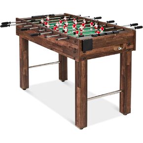 Best Choice Products 48in Game Room Size Foosball Table, Arcade Table Soccer for Home, Arcade w/ 2 Balls, 2 Cup Holders - Light Brown in Kuwait