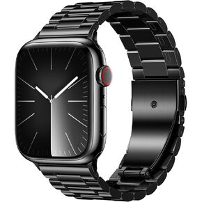 EPULY Metal Band Compatible with Apple Watch Bands for Men 42/44/45/46/49mm | Stainless Steel Strap Suitable for Business Setting & Everyday Wear, Fits iWatch Bands Series 11 10 9 8 7 6 5 4 SE/Ultra3 2 1 in Saudi Arabia