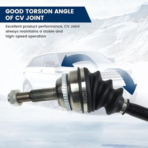 مجموعة عمود محور السيرة الذاتية الأمامية متوافقة مع Toyota Corolla L4 1.8L 2003-2008 ناقل الحركة الأوتوماتيكي، مفصل السيرة الذاتية نصف عمود أمامي يسار للسائق استبدال # 4342002340 4342002380 665218 66-5218 NCV69583 in Kuwait