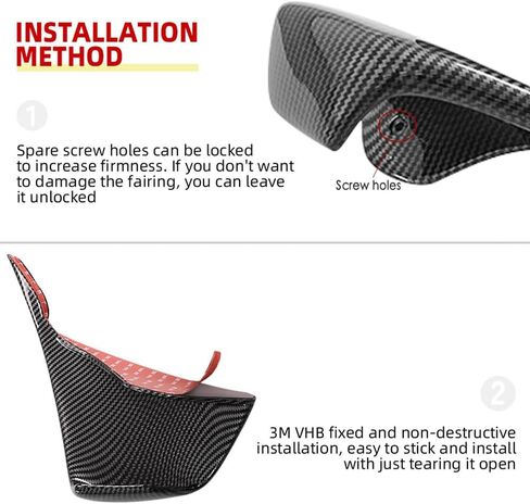 For GSX-R1000 GSXR1300R GSXR1300S GSXR1000 GSXR 1300R GSXR1300 S 2021-2024 2025 Motorcycle Fixed Wing Aerodynamics Aileron Windshield New Accessories (carbon fiber) in Saudi Arabia
