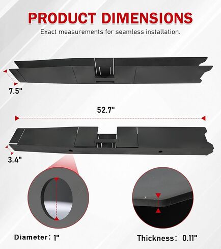 ELITEWILL Full Center Frame Rust Repair Kit Section Fit for 2007-2014 Chevy Silverado 1500 Extended Cab & Crew Cab 2nd 3rd Gen Pickup in Saudi Arabia