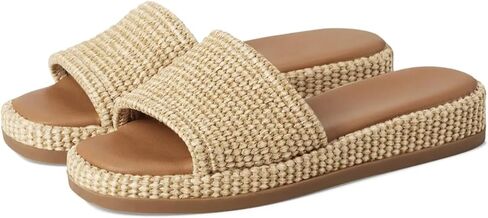 Celbreez Platform Sandals Women Espadrilles Wedges for Women Raffia Summer Sandals 2026 Slip On Low Wedge Slide Straw Comfortable Cute Beach Vacation Shoes Casual Daily Outfit in Saudi Arabia