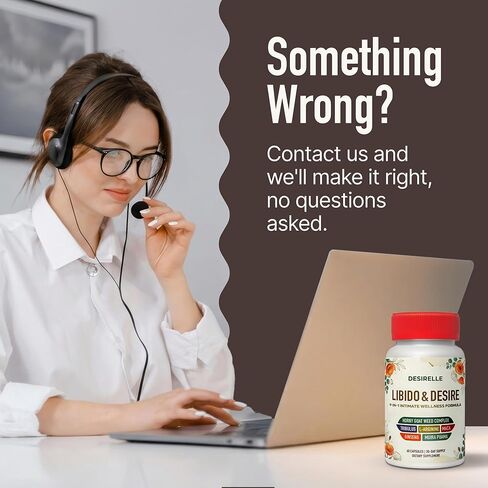 Female Libido Booster for Women Fast Acting with Tribulus Terrestris - Hornygoatweed for Women, Mood Support Supplement Enhancer Pills with Maca Root, Ginseng for Hormonal Balance - 60ct Desirelle in Saudi Arabia