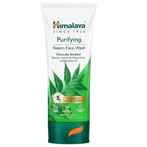 Himalaya تنقية نيم الوجه غسل ​​، طبيعية إلى البشرة الدهنية ، الكركم ، نباتي ، خالية من القسوة ، خالية من الصابون ، خالية من البارابين ، تم اختبارها للأمراض الجلدية ، SLS/SLES خالية ، 5.07 fl oz ، 150 مل ، 1 حزمة in Saudi Arabia