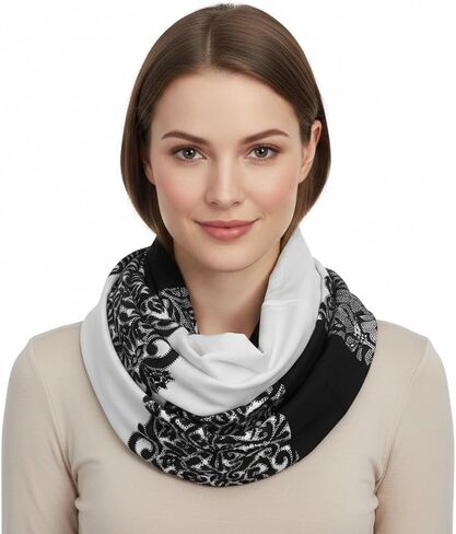 Peach Couture Vintage Womens Bohemian Design Infinity Loop Scarves in Saudi Arabia