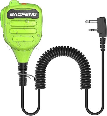 Baofeng Walkie Talkie مكبر صوت ثقيل محمول BF-850 IP54 مقاوم للماء ومكبر صوت قابل للتعديل، ميكروفون كتف لـ BaoFeng UV-5R BF-F8HP UV-S9 Plus BF-888S، Kenwood BTECH Retevis راديو ثنائي الاتجاه in Kuwait