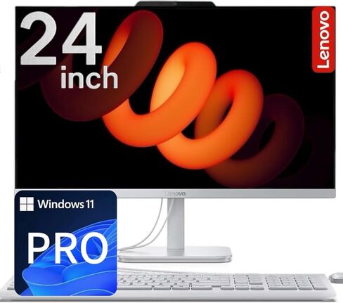 كمبيوتر مكتبي Lenovo Ideacentre A540 Business الكل في واحد، شاشة 23.8 بوصة FHD، AMD Ryzen 5 Pro 4650GE، ذاكرة الوصول العشوائي 16 جيجابايت، 1 تيرابايت SSD، كاميرا ويب، HDMI، واي فاي، لوحة مفاتيح وماوس لاسلكي، Windows 11 Pro، أسود in Saudi Arabia