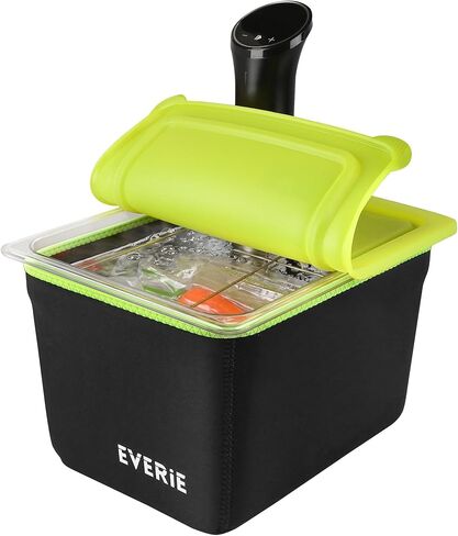 EVERIE Sous Vide Container with Universal Silicone Lid Compatible with Anova All Models, Anova Nano, Chefsteps Joule, Instant Pot, Wancle Sous Vide Cookers in Saudi Arabia
