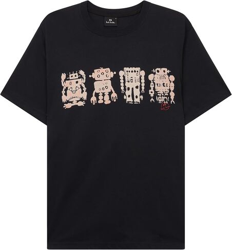 Paul Smith Mens Mens Reg Fit T Shirt Robots in Saudi Arabia
