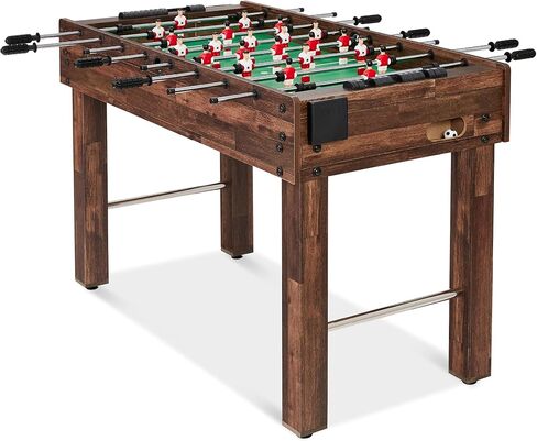 Best Choice Products 48in Game Room Size Foosball Table, Arcade Table Soccer for Home, Arcade w/ 2 Balls, 2 Cup Holders - Light Brown in Kuwait