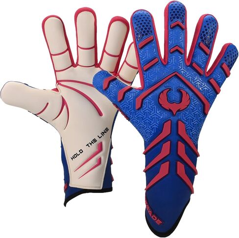 قفازات حارس مرمى كرة القدم الاحترافية Renegade GK Apex بدون حمالات (المقاسات 6-12، المستوى 5.5) 4+5 مم مقبض اتصال خارجي | قفازات إيفو ذات القطع السالبة لحارس المرمى للعب النخبة | مقرها في الولايات المتحدة الأمريكية in Kuwait