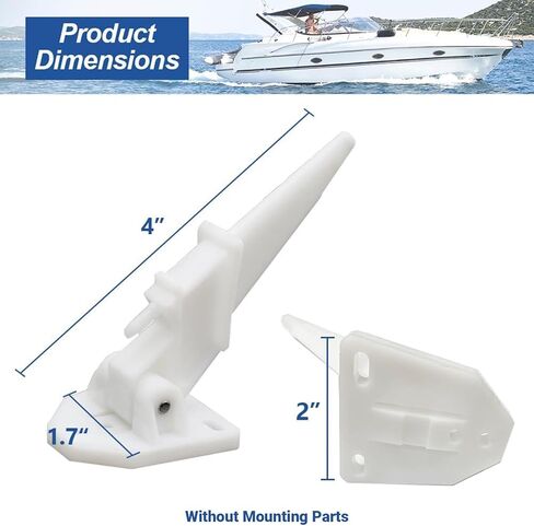 HWIMARINE Marine Boat Speedometer Pitot, Universal Speedometer Automatic Kick-up Pitot Tube Assembly Up to 80 MPH in Saudi Arabia