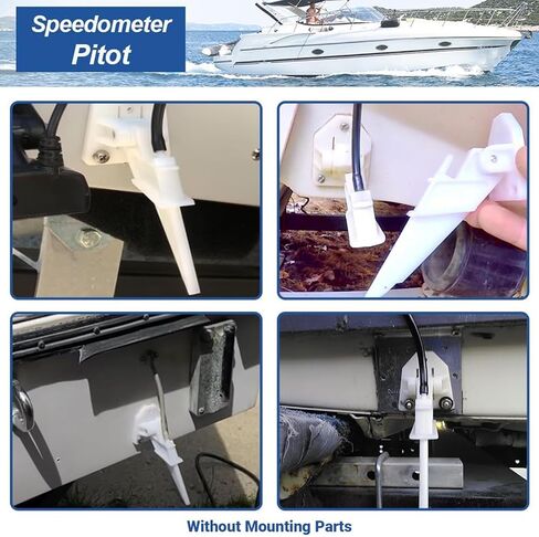 HWIMARINE Marine Boat Speedometer Pitot, Universal Speedometer Automatic Kick-up Pitot Tube Assembly Up to 80 MPH in Saudi Arabia