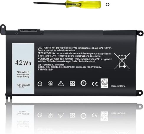 بطارية كمبيوتر محمول بديلة جديدة طراز WDX0R لأجهزة Dell Inspiron 15 5000 5567 5570 5565 5568 5578 7000 7560 7570 7573 7569 7579 13 5368 5378 7378 17 5765 5767 5770 سلسلة بطارية الكمبيوتر المحمول تناسب 3CRH3 T 2JX4 FC92N in Kuwait