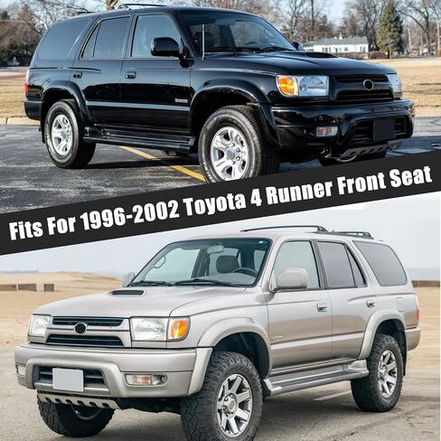 SAPUBK Custom-Fit Front Seat Covers Replace for 1996-2002 Toyota 4Runner with Headrests, Driver and Passenger Premium Leather with Back Composite Soft Foam Lining Seat Cover Cushion in Saudi Arabia