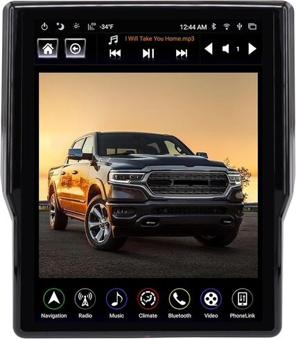 LINKSWELL GEN IV 12.1 Inch Radio Replacement for RAM 2019 2020 2021 Trucks New Body Style 1500/2500/3500 Android 8.1 T-Style Car Stereo Touch Screen Head Unit Multimedia Bluetooth GPS Navigation in Saudi Arabia