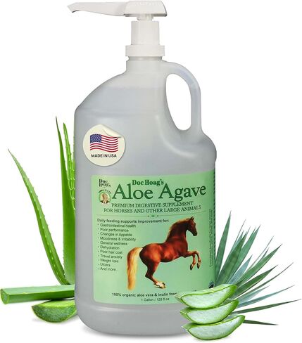 الأصلي Udder Balm Doc Hoag's Aloe Vera + Agave Premium Horse ملحق لصحة الأمعاء، ودعم المعدة الطبيعي للخيول وتخفيف التوتر، ودعم تحسين القرحة للخيول والحيوانات الكبيرة الأخرى in Kuwait