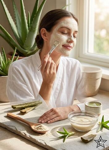 Organic Aloe Vera Powder, Aloe Barbadensis for Cooling Face and Hair Mask, Natural Moisturizer, ONE Resealbale Pack of 8 oz/223 Gram in Saudi Arabia