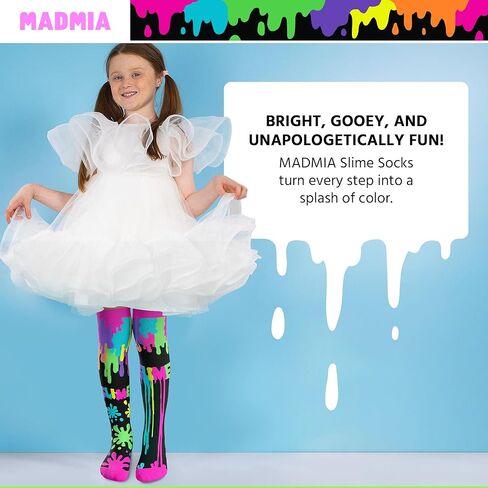 Slime Socks, Cool Knee-High Socks With Messy Colourful Goodness, Being Covered In Slime Has Never Felt Better! in Saudi Arabia