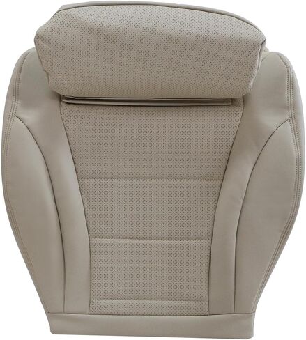 Driver Side Bottom Microfiber Leather Perforated Seat Cover Tan Compatible with Mercedes Benz C250 C300 C350e GLC300 GLC350e 2015 2016 2017 2018 2019 2020 2021 in Saudi Arabia