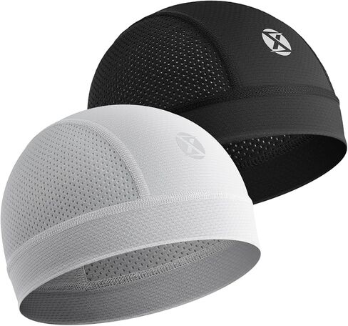 3 Pack Cooling Skull Cap Helmet Liner Breathable Mesh Running Cycling Hat Lightweight Quick-Dry Sports Beanie in Saudi Arabia
