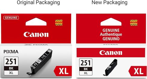 Canon CLI-251XL BK Compatible to iP7220,iX6820,MG5420,MG5520/MG6420,MG5620/MG6620,MX922/MX722,iP8720,MG6320,MG7120,MG7520 Printers & CLI-251XL Yellow Compatible to iP7220,iX6820,MG5420 in Saudi Arabia