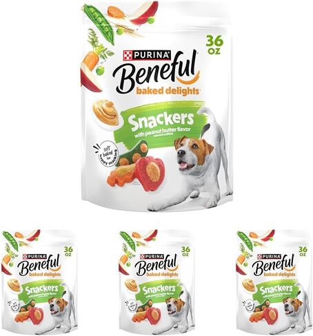 Beneful Purina Beneful Made in USA Facilities Dog Training Treats, Baked Delights Snackers - 36 oz. Pouch in Kuwait