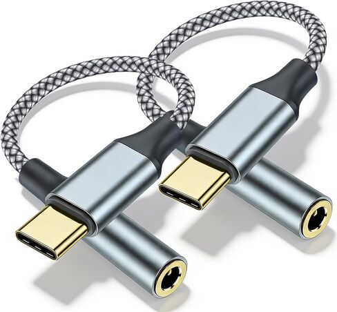 كابل صوت Aux إلى USB C 3.5 مم (4 أقدام)، سلك مقبس سماعة رأس من النوع C إلى 3.5 مم للسيارة، سلك ستيريو للسيارة متوافق مع Samsung Galaxy S22 S22+ S21 Dongle Google مكبر الصوت Ipad Pro in Kuwait