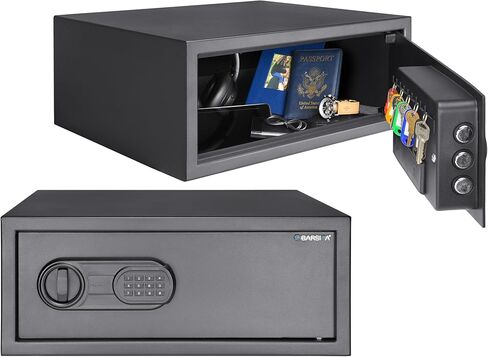 Barska Digital Keypad Safe – LED Interior Light, Extra-Wide for Laptops, Silent Mode, Steel Security Safe in Kuwait