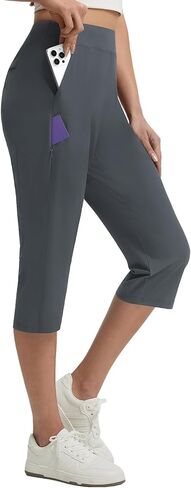 baleaf Womens Dressy Capri Pants Stretch with 5 Pockets Golf Capris Work Travel Business Casual UPF 50+ in Saudi Arabia