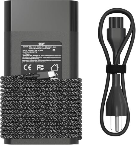 شاحن USB C 65 وات لشاحن الكمبيوتر المحمول Lenovo: شاحن Lenovo Thinkpad T480 T480s T490 T580 T14 T16 gen 1 gen 2 X1، Yoga C740 C940 C930 920 C630 730 720 7i، 45W Chromebook، سلك محول طاقة من النوع C in Kuwait