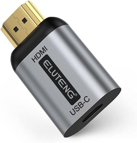 محول USB C الى HDMI، محول اليوتينج USB نوع C الى HDMI (متوافق مع ثاندربولت 3) 4K 60Hz يدعم نقل الصوت والفيديو من النوع C 3.1 الى HDMI وصلة انثى الى ذكر لاجهزة USB-C in Kuwait