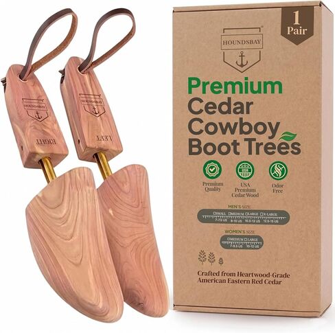 Houndsbay Cowboy Boot Trees ، Tree Western Boot Tree للرجال والنساء ، شجرة الأحذية للأحذية ، نقالة التمهيد والتشكيل in Saudi Arabia