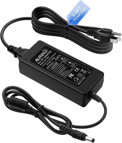 ALITOVE 24V 6A محول إمداد الطاقة محول 100-240V AC إلى DC 24 Volt 144W 6Amp 5.5A 5A 4A محول مع قابس 5.5x2.5mm لشريط LED ضوء CCTV كاميرا LCD شاشة تدليك كرسي in Kuwait