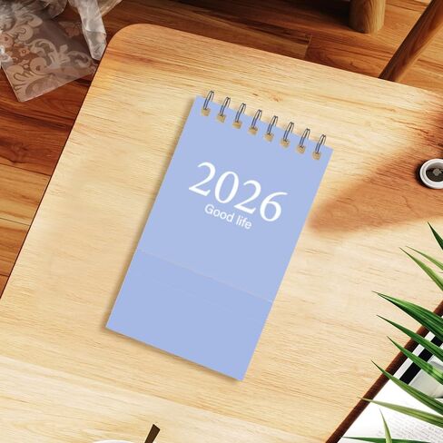Mini Desk Calendar, 2026 Portable Desktop Small Calendar with Sticker Flip Over Standing Desk Calendar for Office School Desktop Decoration (Black) in Saudi Arabia