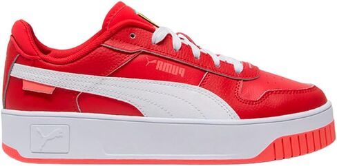 PUMA Womens Scuderia Ferrari Carina Street Lace Up Sneakers Shoes Casual - White in Saudi Arabia