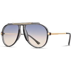 Pro Acme Oversized Aviator Sunglasses for Women Men, 70s Retro Aviators Style with Tangle Free Top Bar Design in Kuwait
