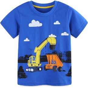 Boy's Short-Sleeve T-Shirt, Casual Kids Top, Everyday Wear, Multiple in Kuwait