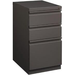 خزانة ملفات معدنية متحركة ذات 3 أدراج من Scranton & Co، مقاس 27.75 بوصة ارتفاع × 15 بوصة عرض × 19.88 بوصة عمق، تشطيب باللون البيج، قابلة للقفل، عجلات مخفية، تخزين ملفات معلقة بحجم الحروف، أثاث مكتبي حديث in Kuwait