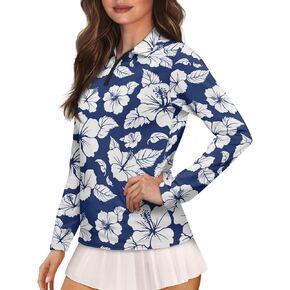 Suobstales Women's Polo Shirt Long Sleeve Golf Shirts Quick Dry T Shirts UPF 50+ Athletic Casual Tennis Shirts Tops for Women in Saudi Arabia