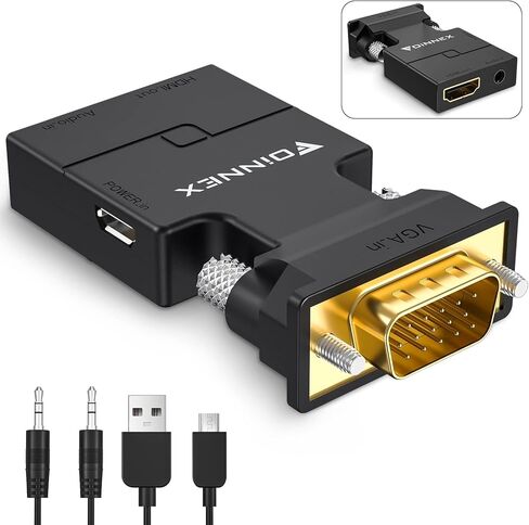 كابل HDMI إلى VGA بطول 6.6 قدم، كابل HDMI إلى VGA أحادي الاتجاه (ذكر إلى ذكر) متوافق مع الكمبيوتر، سطح المكتب، الكمبيوتر المحمول، الكمبيوتر الشخصي، الشاشة، جهاز العرض، HDTV، Raspberry Pi، Roku، Xbox in Saudi Arabia